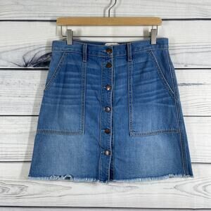 Current/Elliot The Naval Denim Skirt Size 30 31